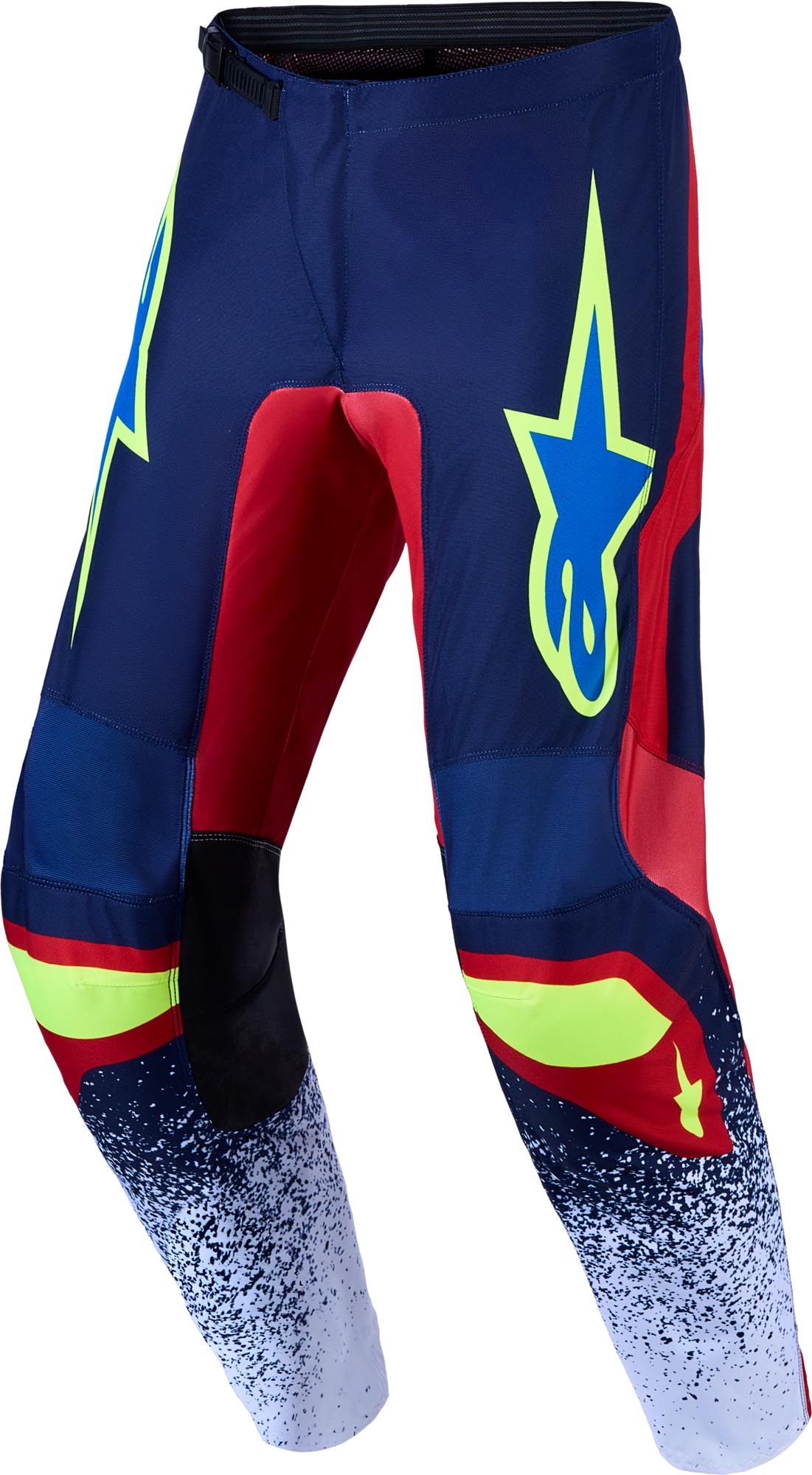 Alpinestars Fluid Drag Motocrossbroek blauw/rood/wit 38 Figuur 1