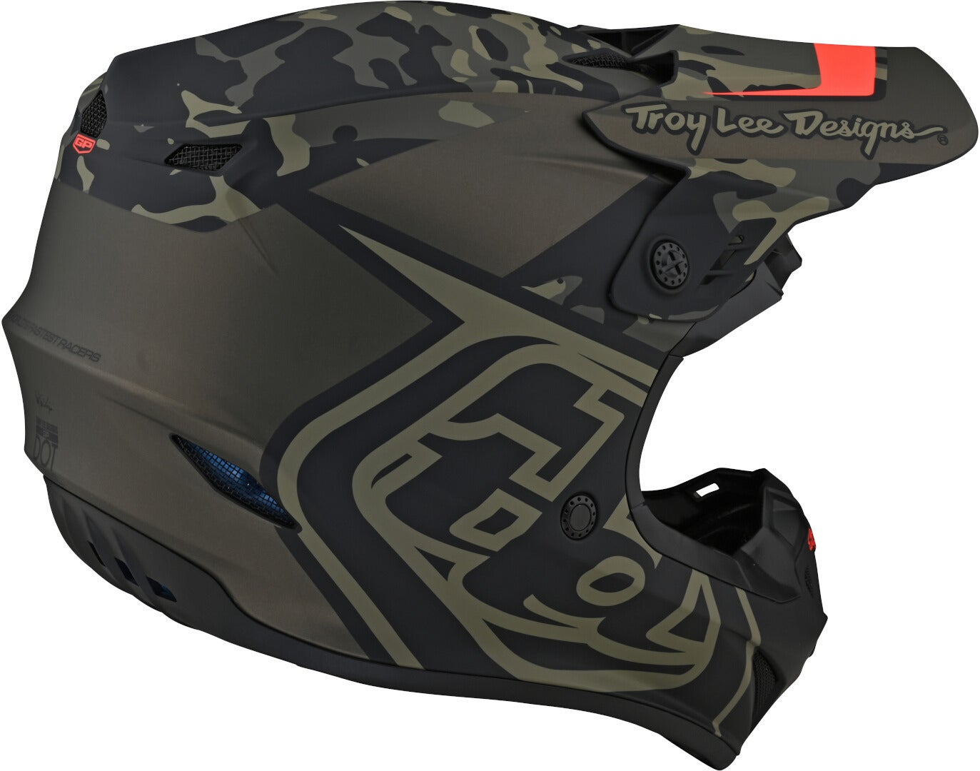 Troy Lee Designs GP Overload Camo Casque de motocross Vert L Figure 5