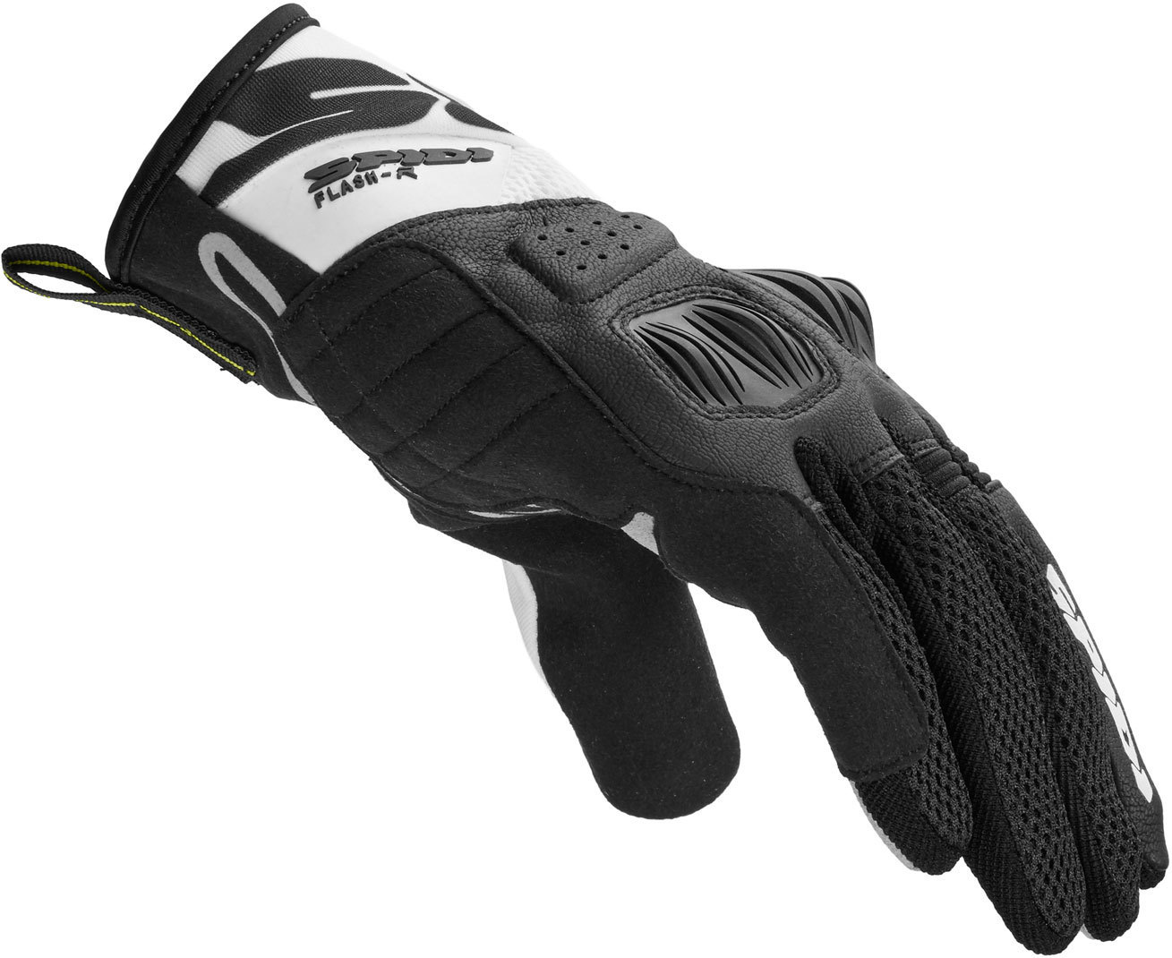 Spidi Flash-R Evo Motorcycle Gloves black/white S Figure 2