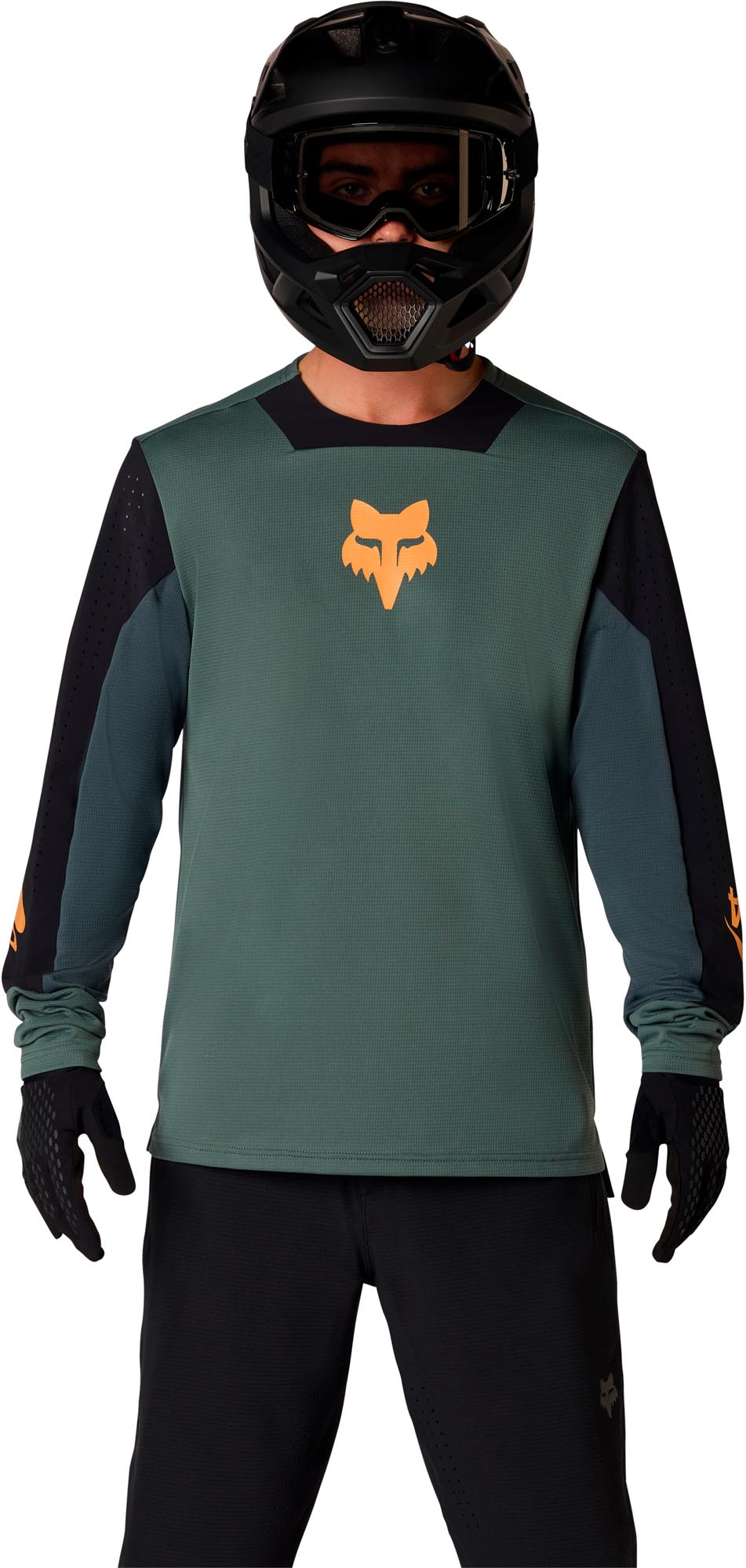 FOX Defend LS Creation Camisa de Bicicleta verde L Figura 1