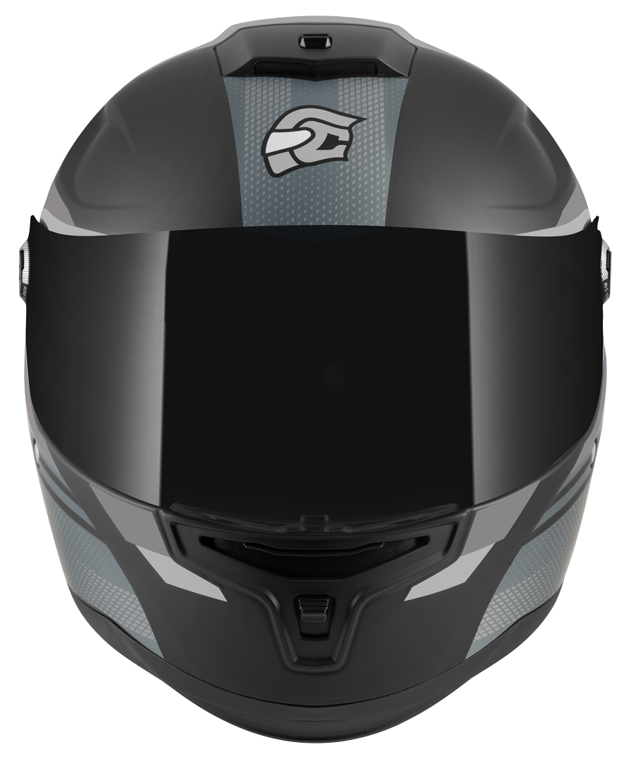 FC-Moto FF114B Zeron Hjälm svart matt/grå/vit XS Figur 3
