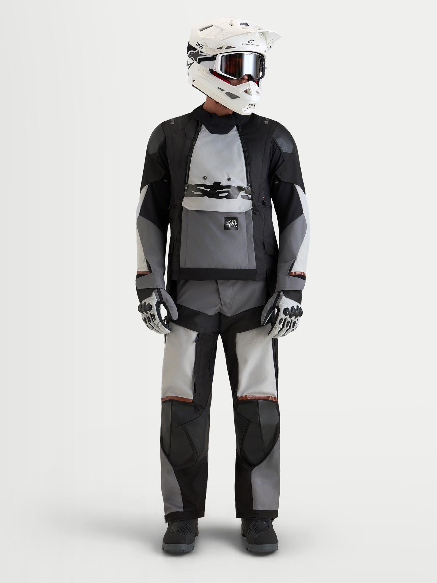 Alpinestars Harok V2 Drystar waterproof Motorcycle Textile Jacket grey/black M Figure 3
