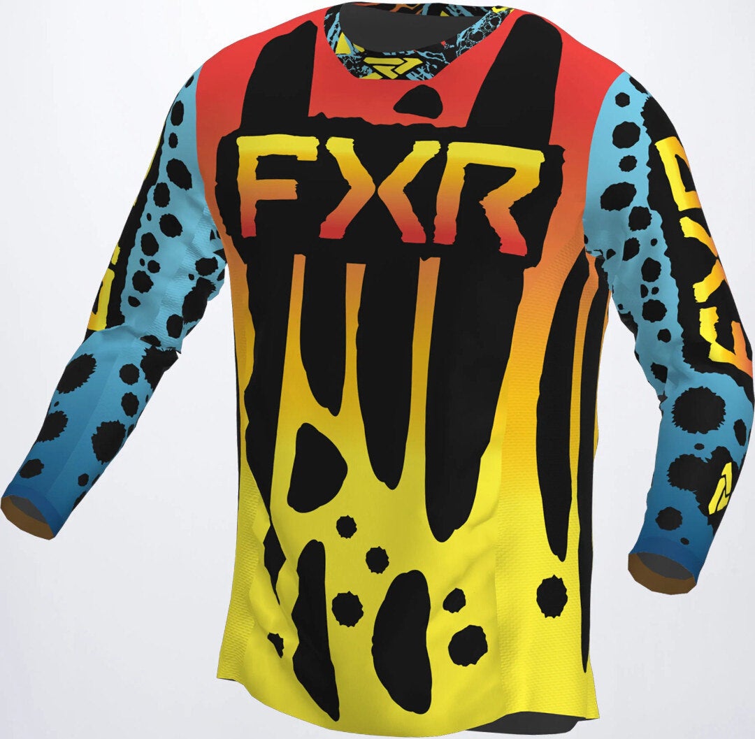 FXR Podium 2023 Maglia Motocross blu/giallo M Figura 1