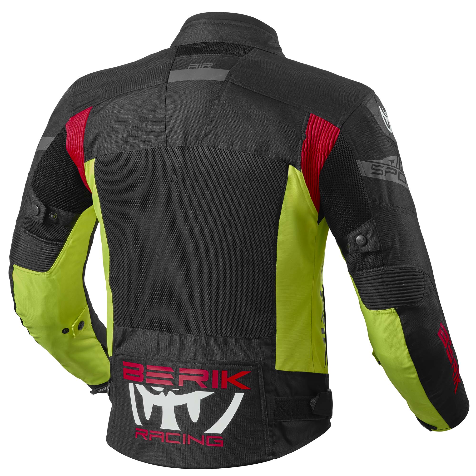 Berik X-Speed 2 Motorcycle Textile Jacket black/red/neon-yellow 56 Figure 2