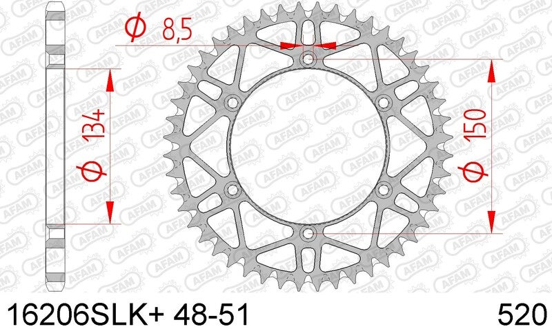 AFAM Couronne acier anti-boue 16206 - 520 Figure 1