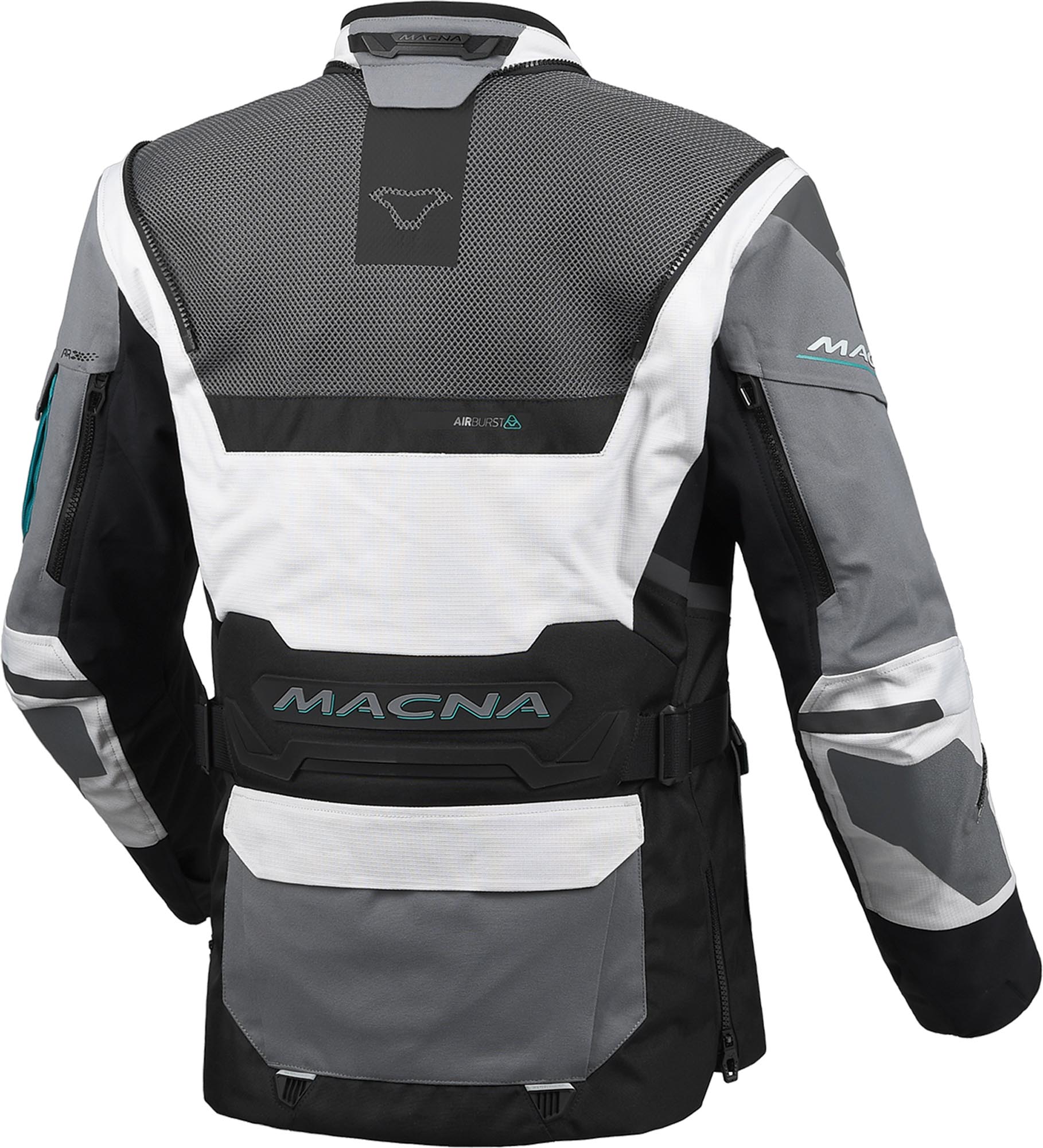 Macna Flexodus wasserdichte Damen Motorrad Textiljacke schwarz/grün XL Abbildung 4