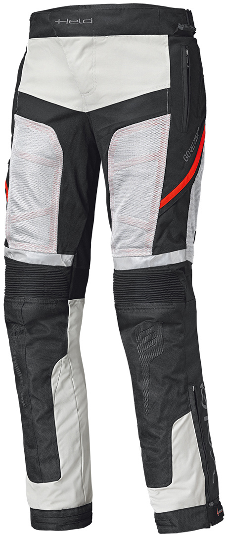 Held AeroSec Base Gore-Tex waterproof Textile Pants grey/red L Figure 1