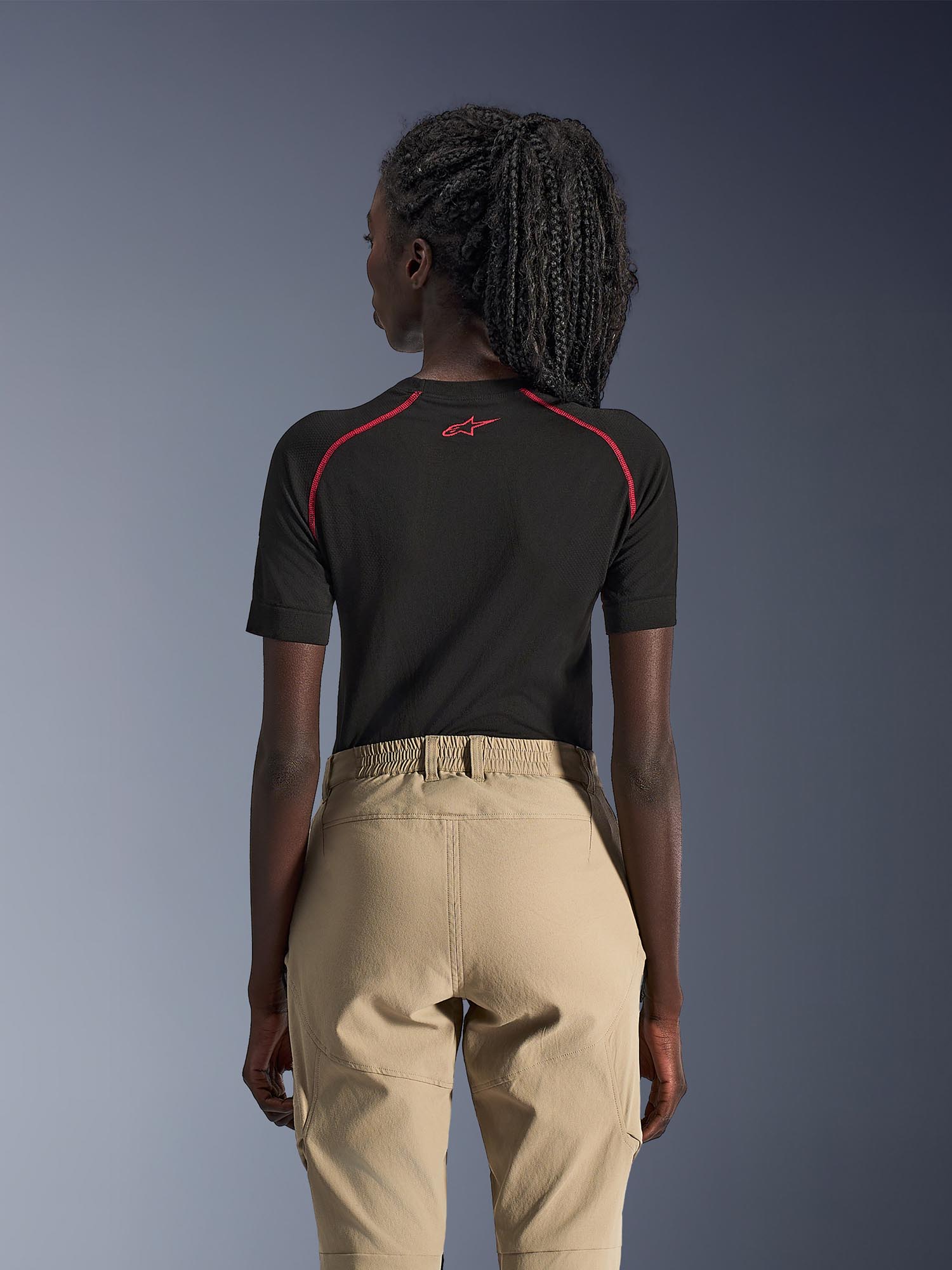 Side view of Alpinestars Stella Flex-AST Explorer Ladies Motorcycle Textile Pants
