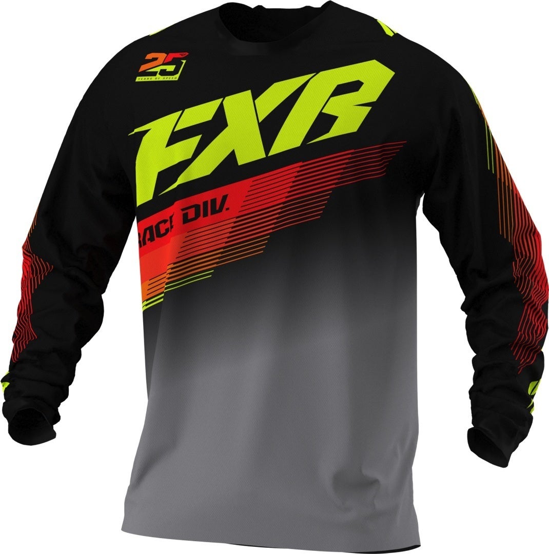 FXR Clutch MX Gear Motocross Jersey sort/neon M Figur 1