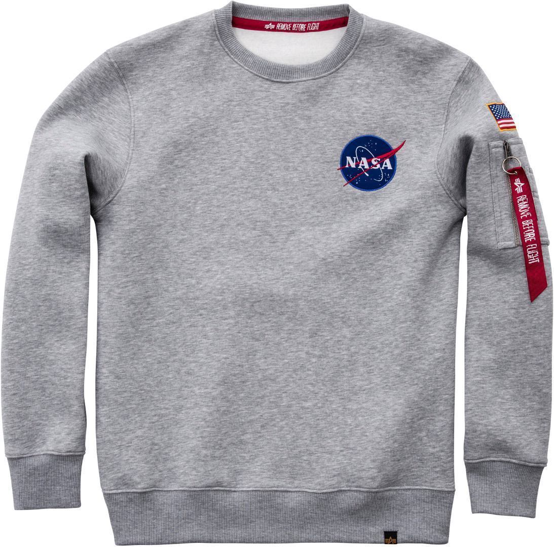 Alpha Industries Nasa Sweatshirt grau S Abbildung 1