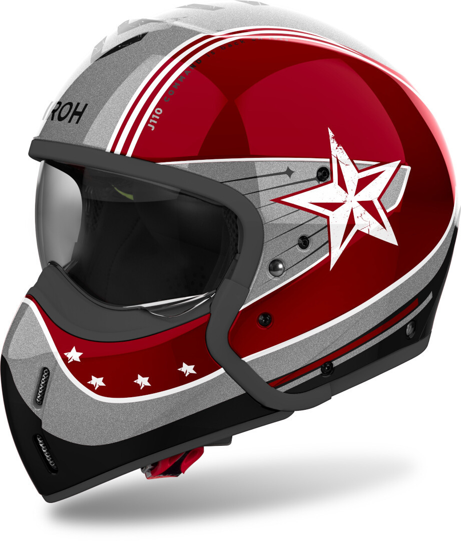 Airoh J110 Command Cască cu reacție Gri/Roșu XXL (63) Figura 3