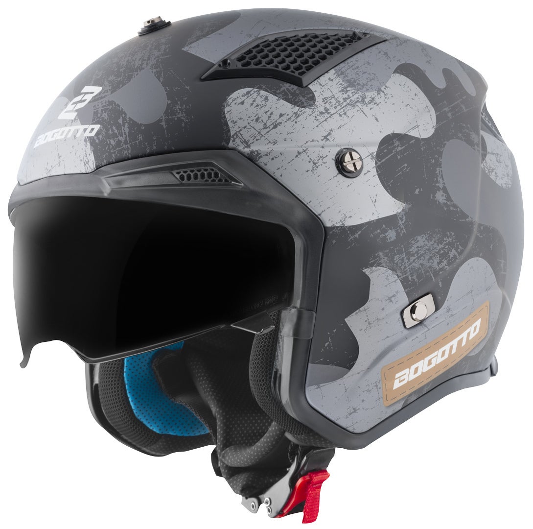 Bogotto Radic Camo 22.06 Casco nero opaco S Figura 3
