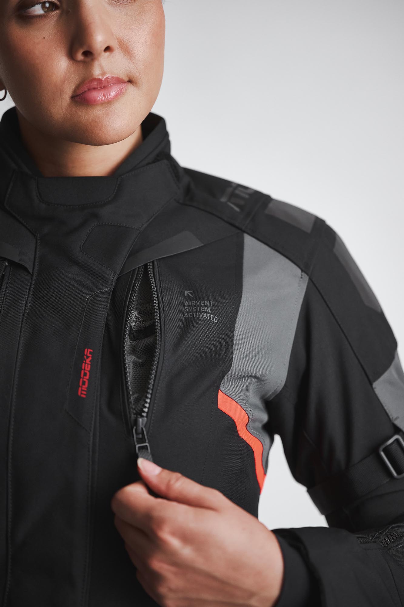 Modeka Striker III Damen Motorrad Textiljacke schwarz 36 Abbildung 3