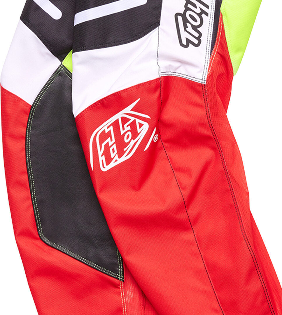 Troy Lee Designs GP Pro Blends Pantaloni de motocross pentru tineret Negru/Alb/Roșu 24 Figura 3
