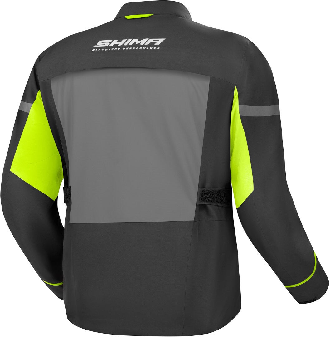 SHIMA Alpha waterproof Motorcycle Textile Jacket black/grey/yellow M Figure 4