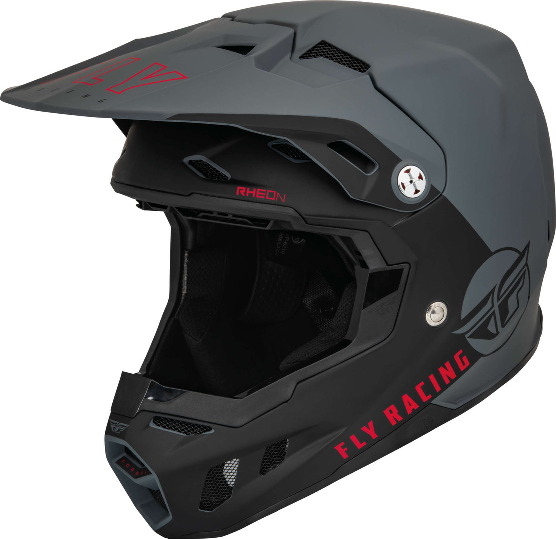 Fly Racing Formula CC Centrum Capacete de Motocross preto fosco/cinza L (60) Figura 4