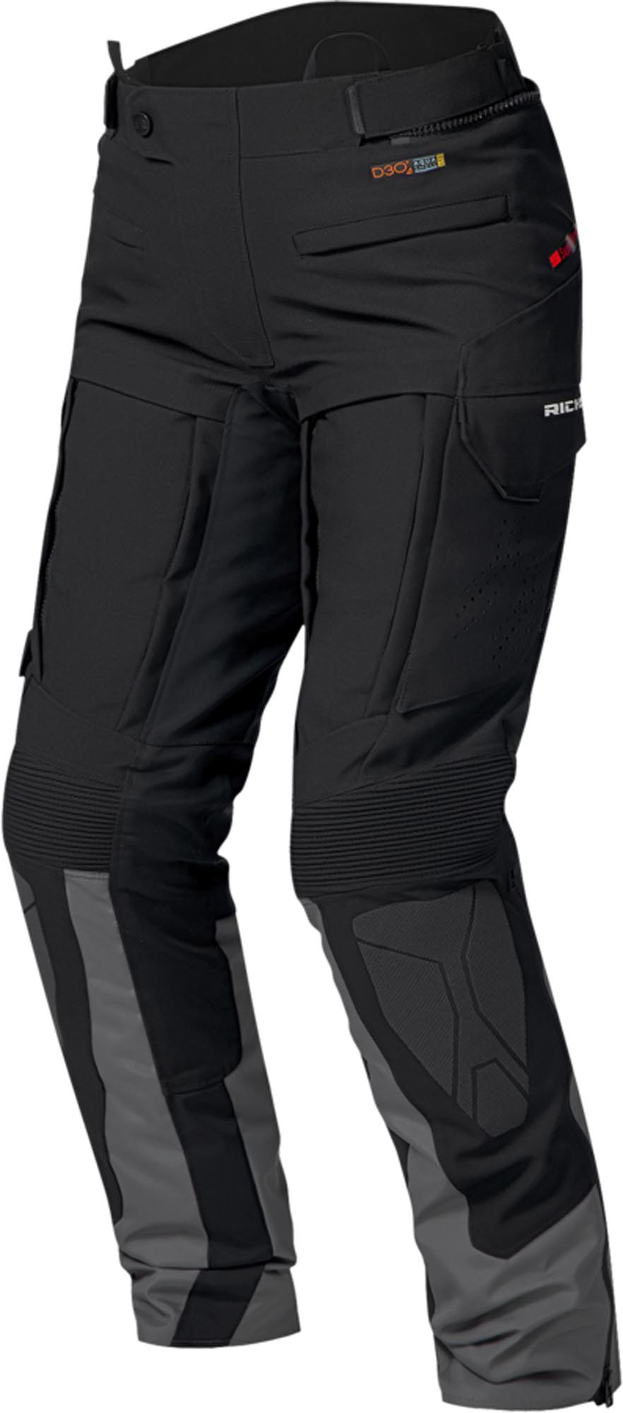 Richa Infinity 3 Adventure waterproof Ladies Motorcycle Textile pants black Short 4XL Figure 1