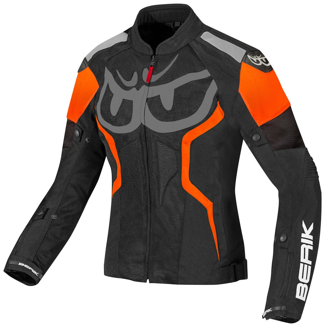 Berik Imola Air Ladies Motorcycle Textile Jacket black/white/orange 42 Figure 1
