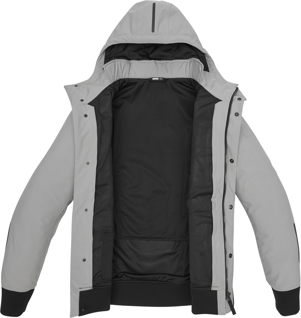 Spidi Riding Parka H2Out waterproof Motorcycle Textile Jacket light grey 4XL Figure 4