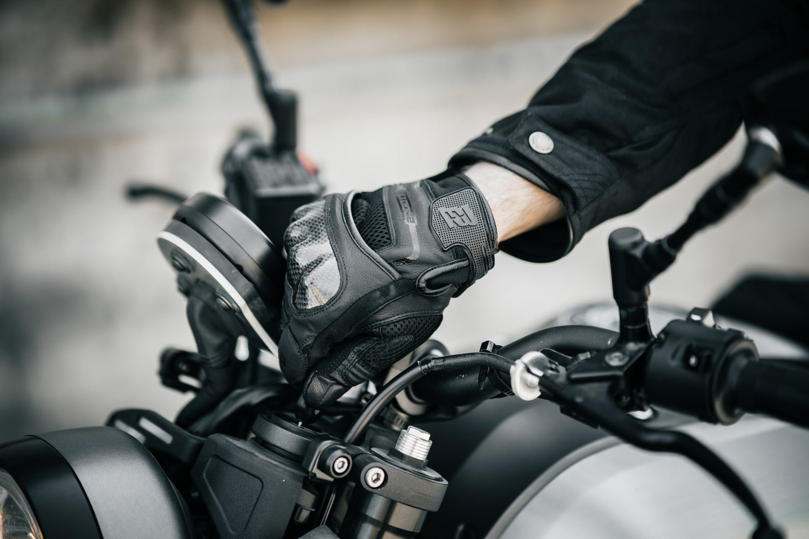 Bogotto Flint Motorcycle Gloves black M Figure 5