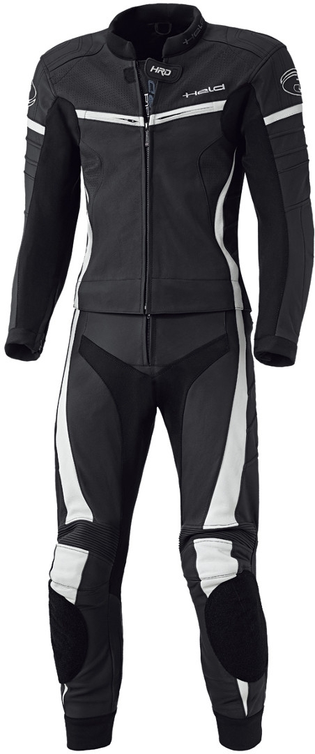 Held Spire Tweedelig dames motorfiets lederen pak zwart/wit 46 Figuur 1