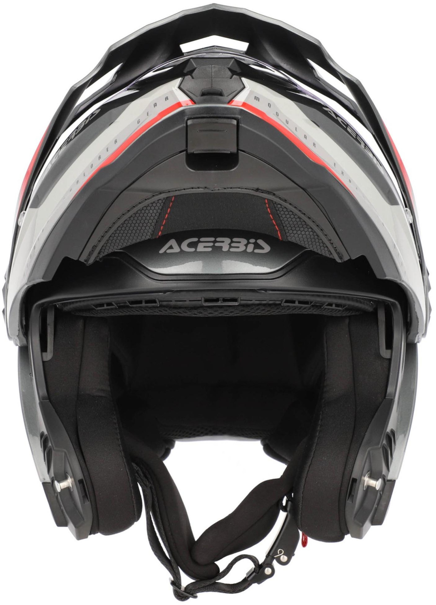 Acerbis Rider Logo Klapphelm hellgrau/rot L (59/60) Abbildung 8