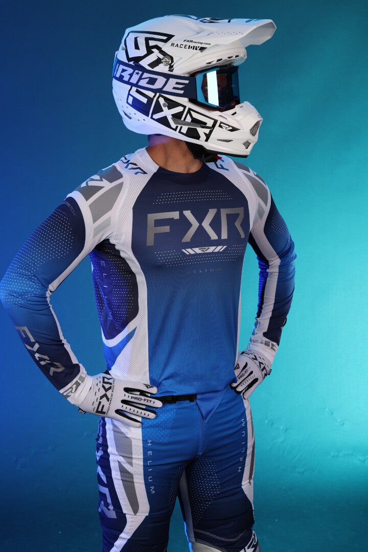 FXR Helium 2025 Motokrosový dres modrobílá S Obrázek 4