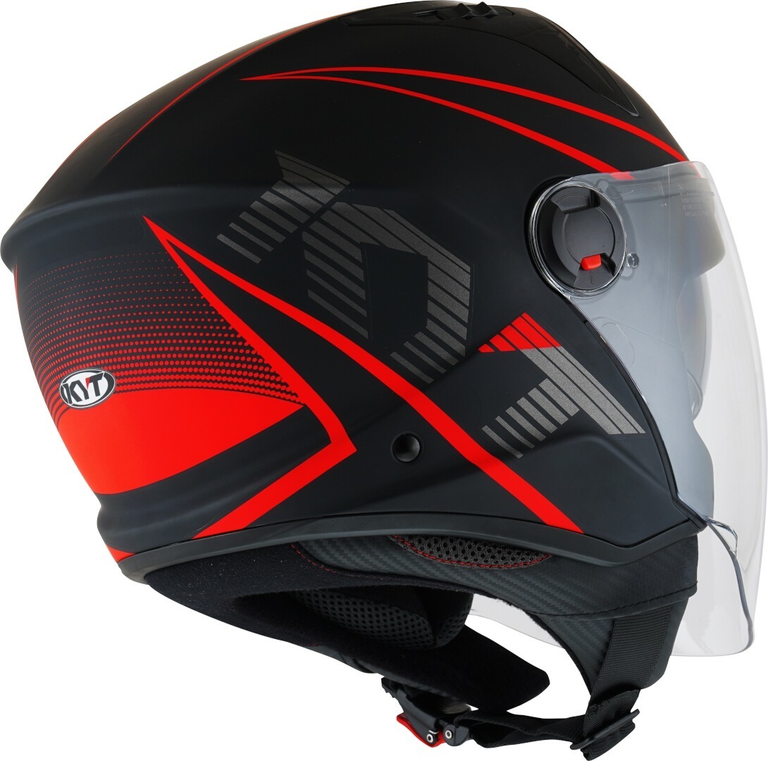 KYT D-City Colorful Cască cu reacție Red Matt XS (53/54) Figura 2