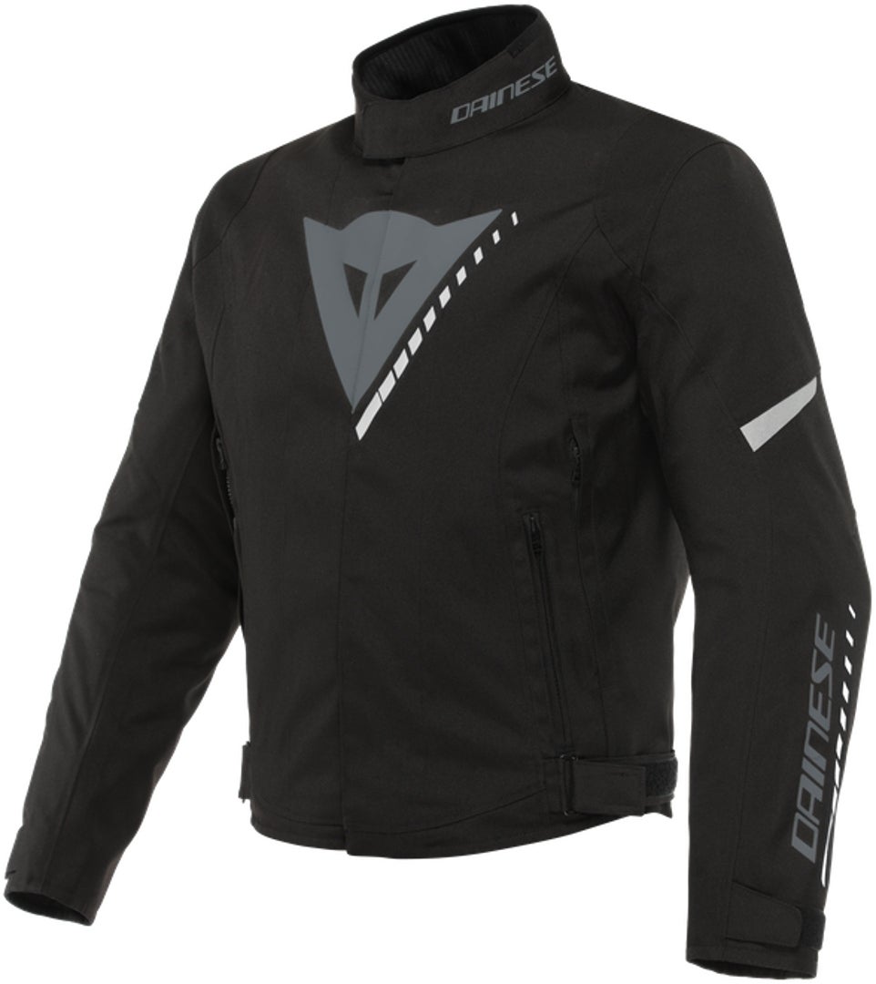 Dainese Veloce D-Dry Motorrad Textiljacke schwarz/grau/weiß 52 Abbildung 1