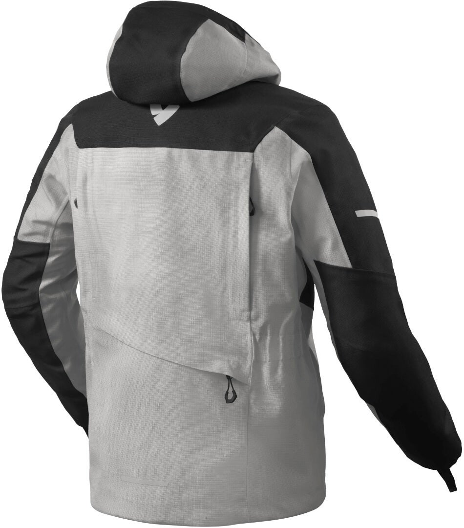 Revit Tectonic H2O waterdichte motorfiets textieljas zwart/grijs XL Figuur 2
