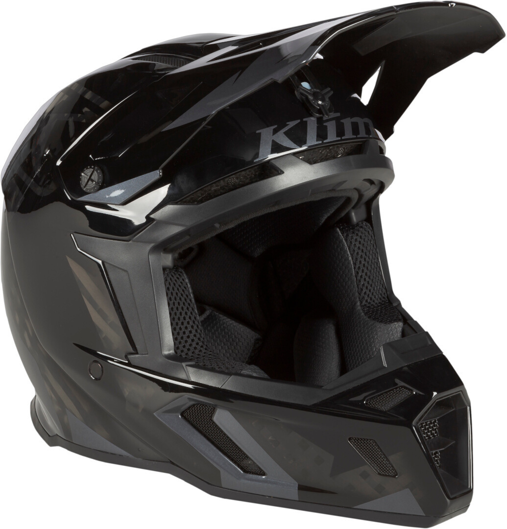 Klim F5 AMP Motocross hjälm Svart/grå S (54/55) Figur 3