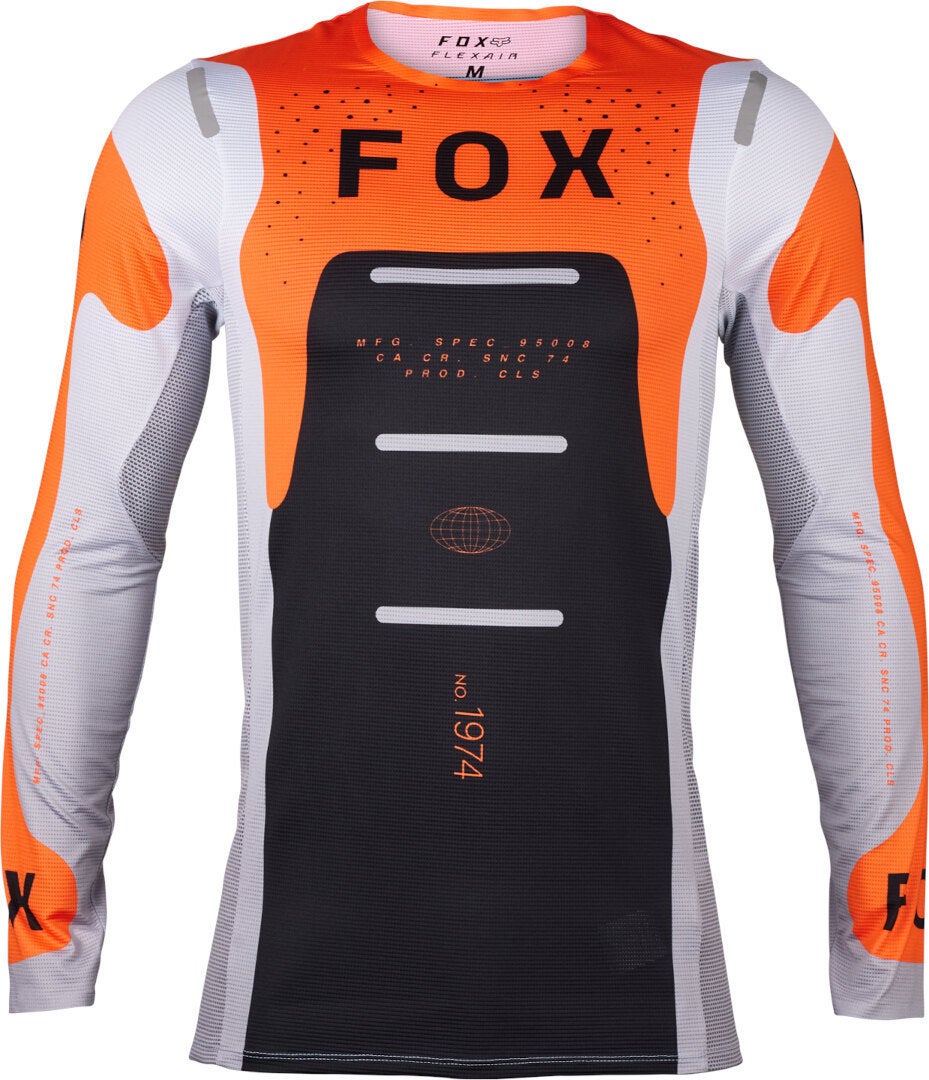 FOX Flexair Magnetic Motocross trøje orange/sort/hvid L Figur 1