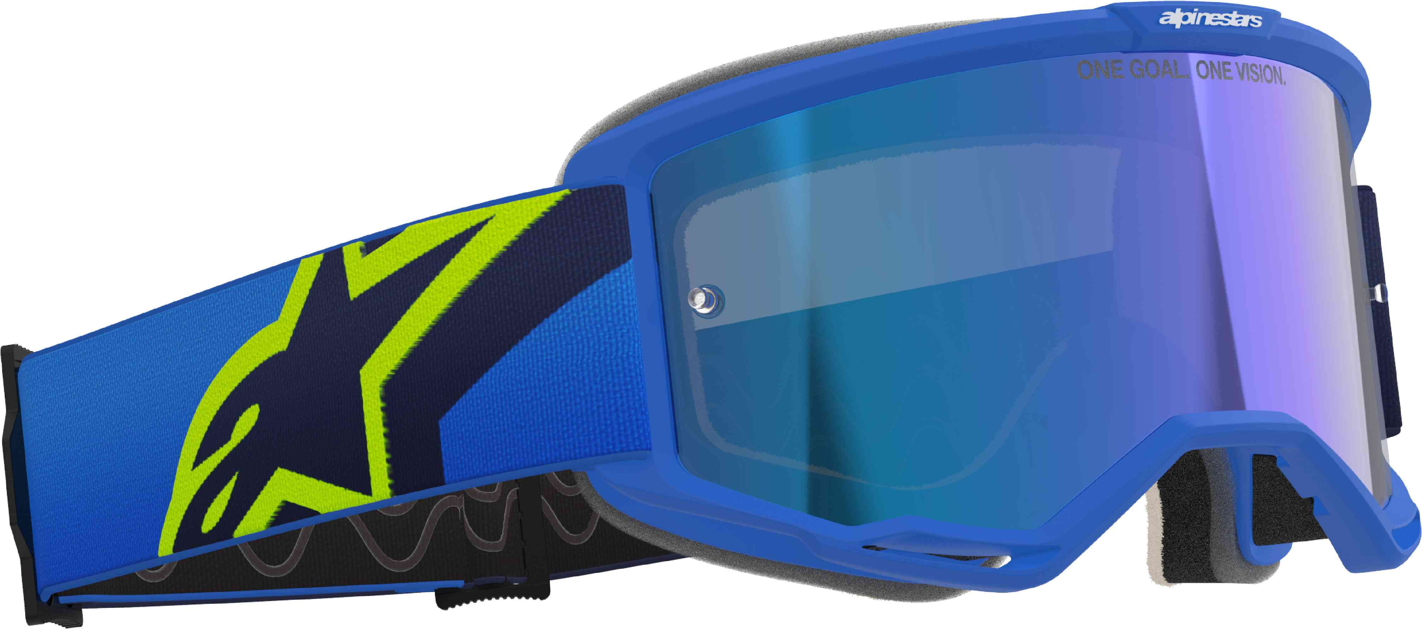 Alpinestars Vision 5 Corp Ochelari de motocross Albastru/galben-neon Figura 2