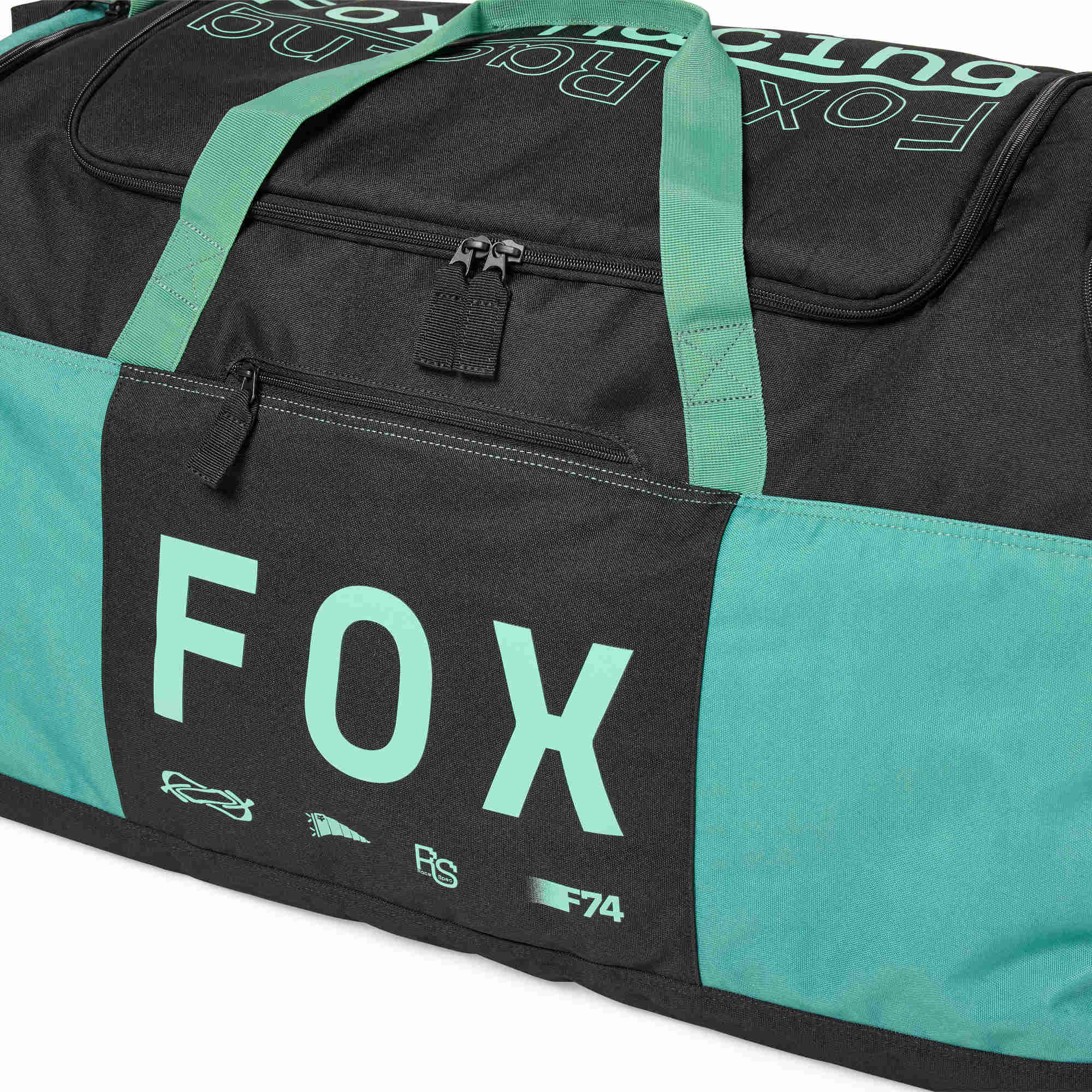 FOX Podium 180 Race Spec Duffle Geantă de echipament Negru/turcoaz Figura 6