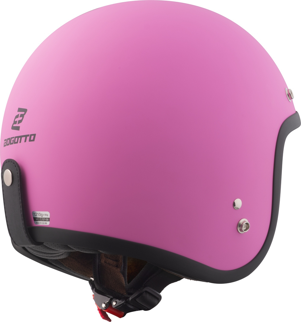 Bogotto H541 Solid Casque jet rose mat S Figure 3