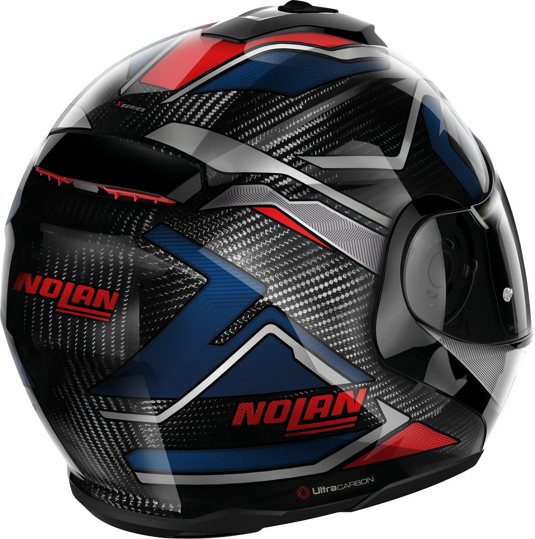 Nolan X-1005 Ultra Carbon Sandglas N-Com Hjälm svart/röd/blå S (56) Figur 4