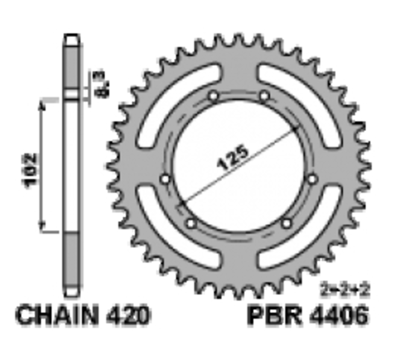 PBR Bakdrev Stål Standard - 420 Figur 1
