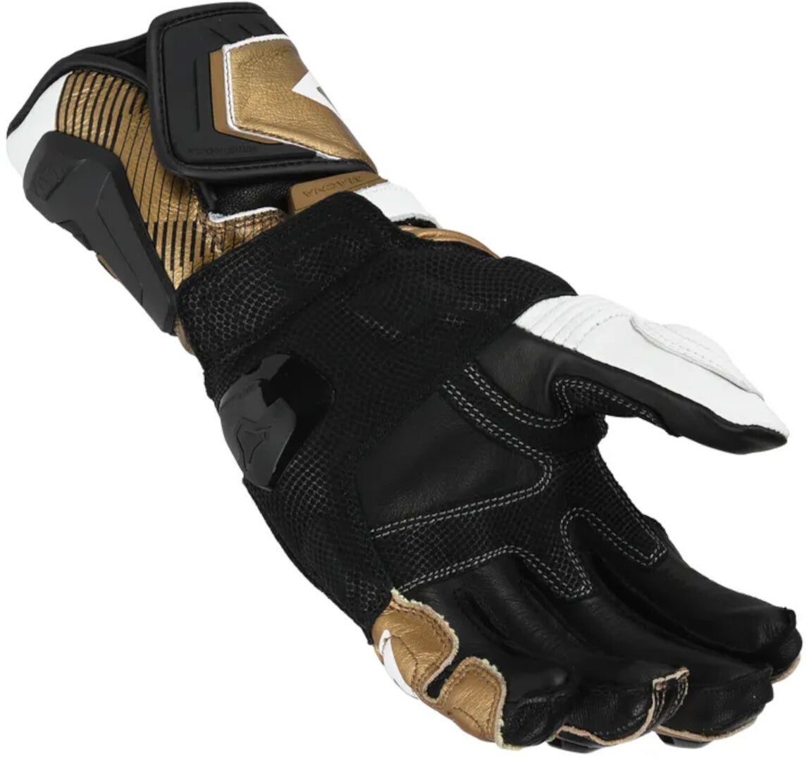 Macna Powertrack 2.0 Motorcykel handsker sort/hvid/guld M Figur 3