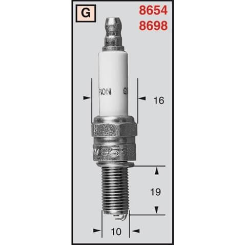 CHAMPION Zündkerze RG6YC Figura 1