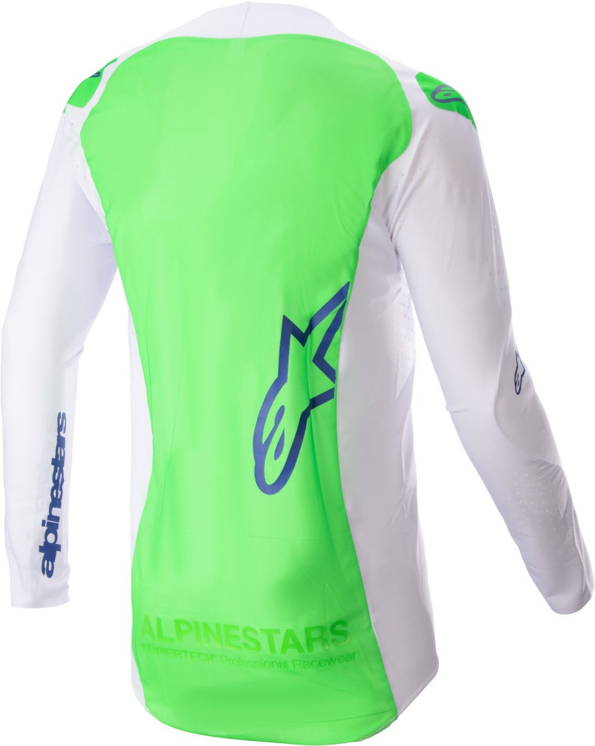 Alpinestars Supertech Risen Motorcross jersey blauw/wit M Figuur 2