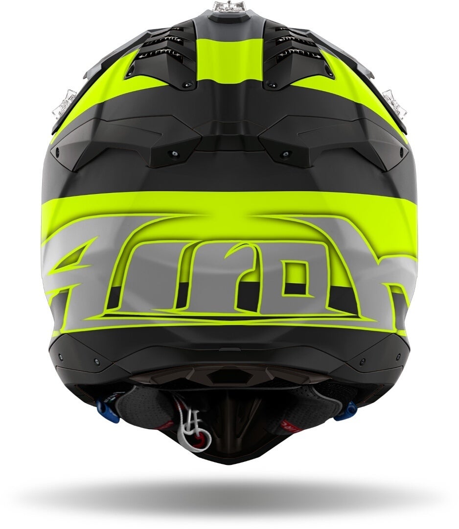 Airoh Aviator 3 Monarch Casco da motocross nero opaco/grigio/giallo S (55/56) Figura 2