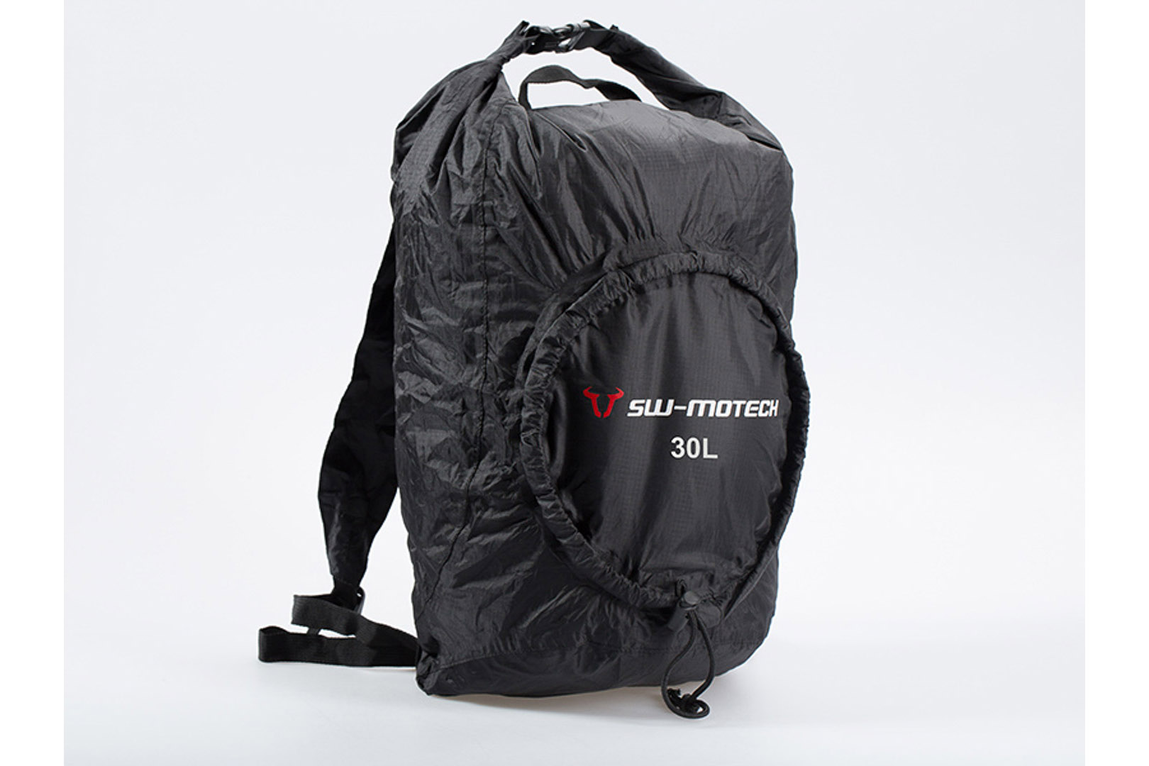 Rucsacul SW-Motech Flexpack - 30 l. Negru. Rezistent la apă. Pliabil. Figura 1