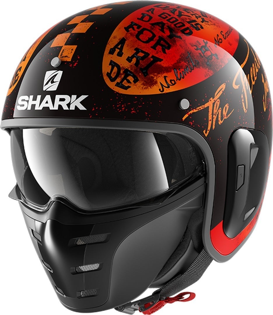 Shark S-Drak 2 Tripp In Jet Helma Černá/červená M (57/58) Obrázek 1