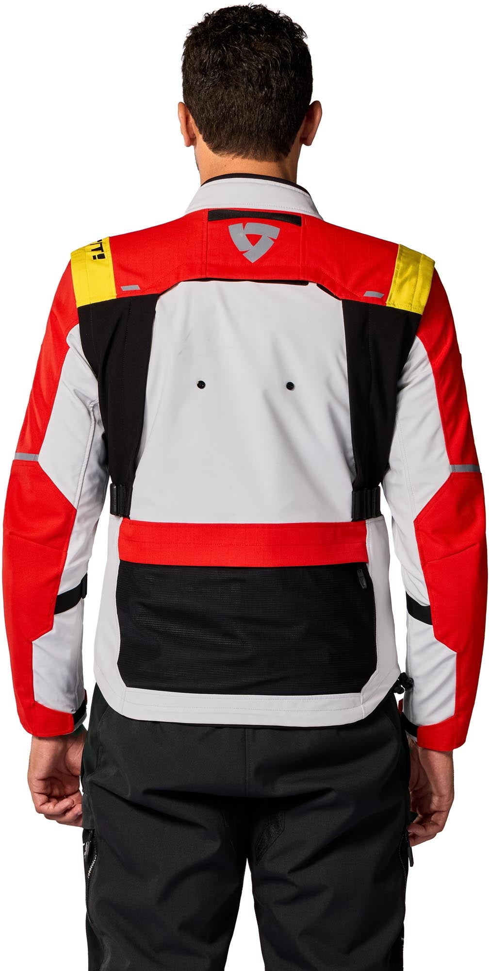 Revit Offtrack 3 H2O wasserdichte Motorrad Textiljacke rot/weiß S Abbildung 8