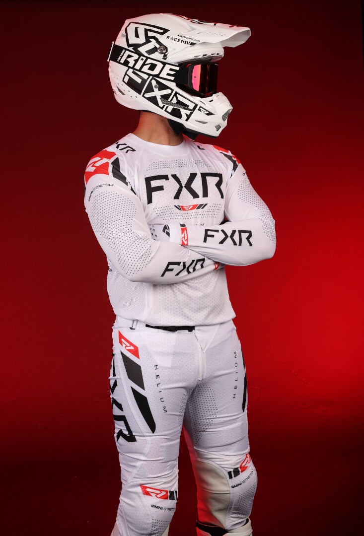 FXR Helium 2025 Motorcross Jersey wit/zwart/rood S Figuur 4