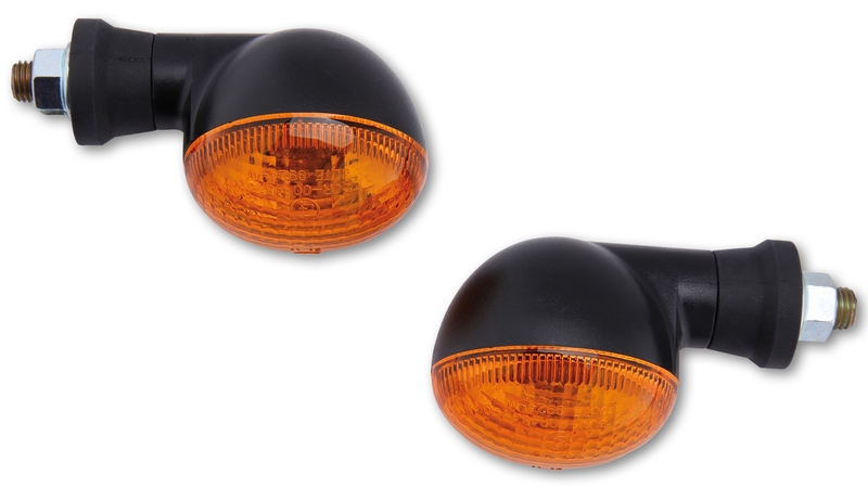 HIGHSIDER Smart Mini Bulb Indikatorhus Svart / Lins Orange (Par), Fram och Bak Figur 5