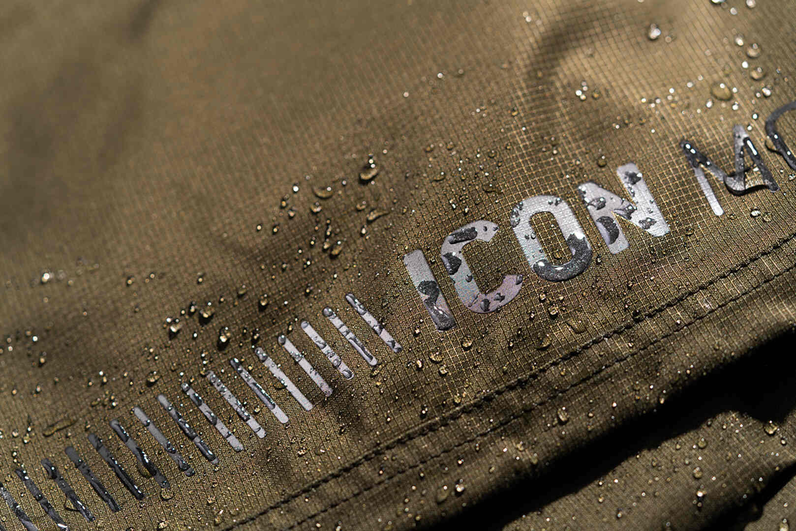 Icon PDX 3 wasserdichte Motorrad Textilhose oliv M Abbildung 8
