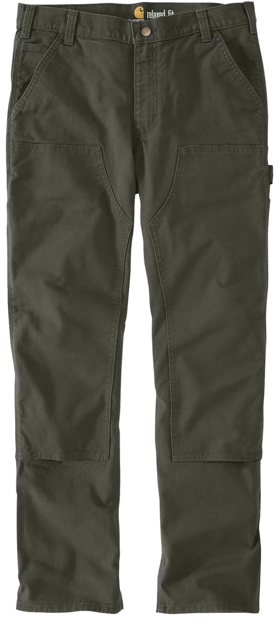 Carhartt Relaxed Straight Rugged Flex Duck Double-Front Dungaree Hose dunkles oliv 40/34 Abbildung 1
