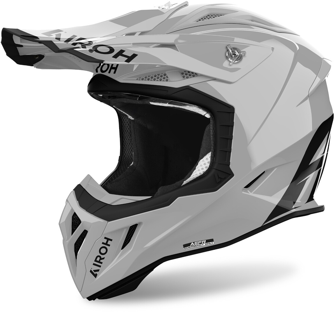 Airoh Aviator Ace 2 Solid Motocross hjelm grå S (55/56) Figur 1