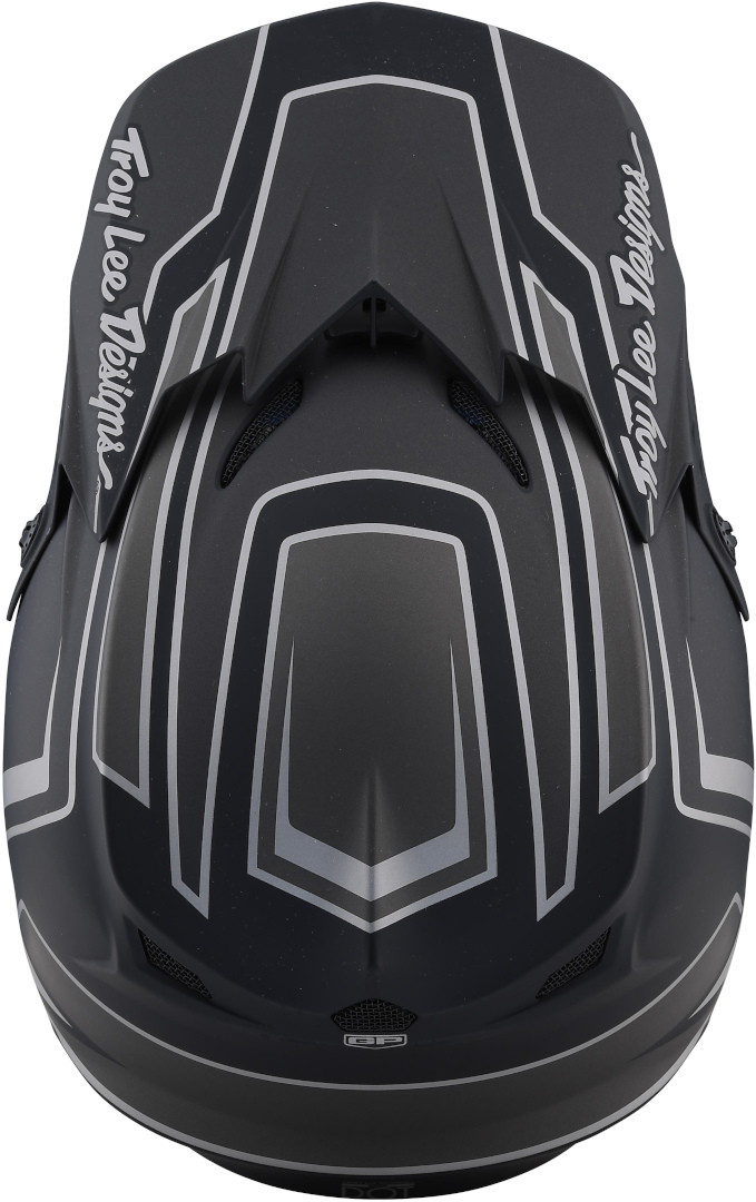 Troy Lee Designs GP Ritn Motocross Hjälm Svart matt/grå Man (57/58) Figur 2